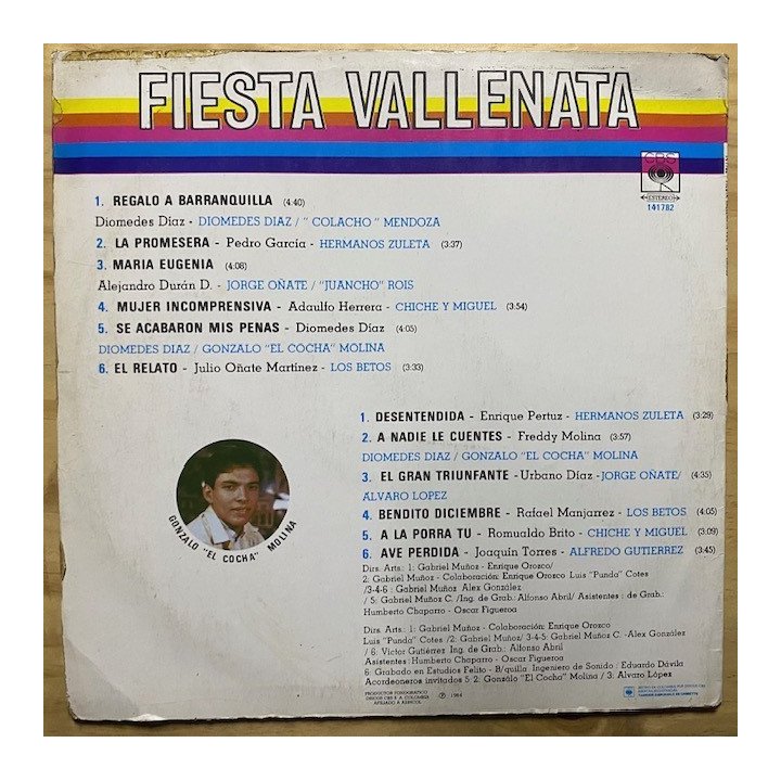 Fiesta vallenata Vol 10 - Colombia reverso