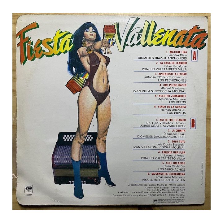 Fiesta vallenata Vol 14 - Colombia reverso