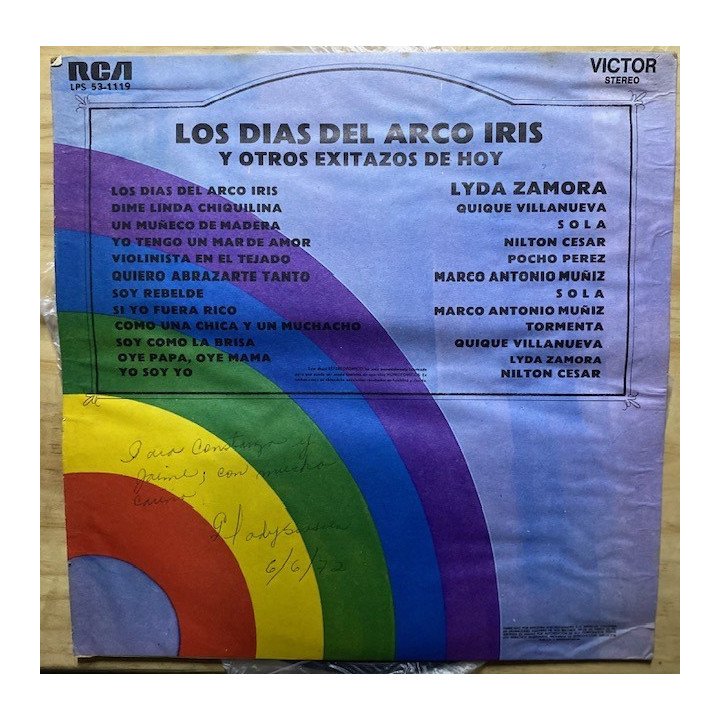 Los dias del arco iris - Colombia reverso