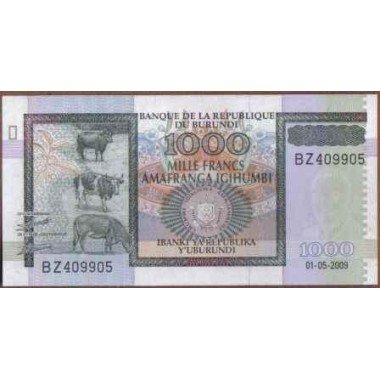 Burundi, 500 Francs 1 May 2009 P38e