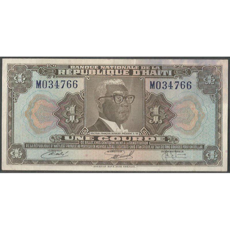 Haiti, 1 Gourde L1973 P210 (2-1)