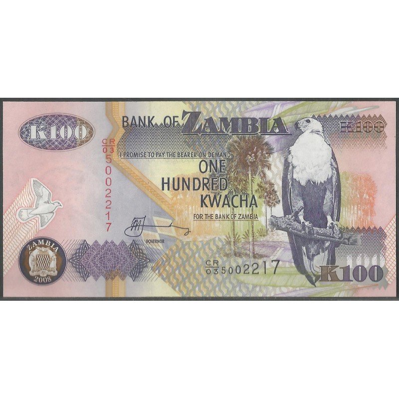 Zambia, 100 Kwacha 2008 P38g