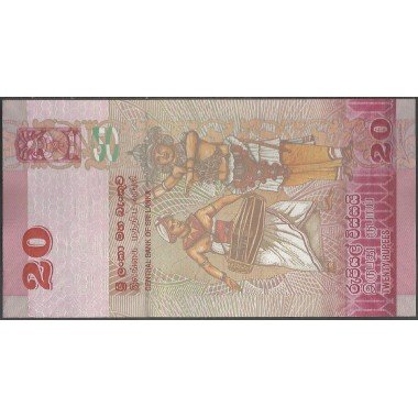 Sri Lanka, 20 Rupias de 4 Feb 2015 P123c