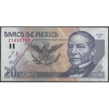 Mexico, 20 Pesos 23 Abr 1999 Serie BZ P106d