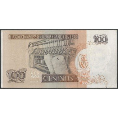 Peru, 100 Intis 1 Mar 1985 P132a