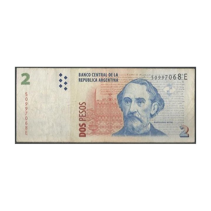 Argentina 2 Pesos ND2002 Serie E P352