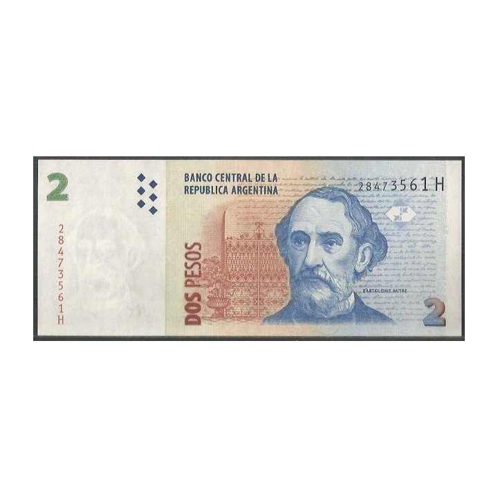 Argentina 2 Pesos ND2002 Serie H P352