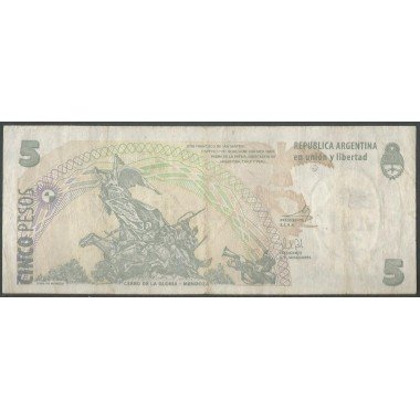 Argentina, 5 Pesos ND2003 Serie H P353c