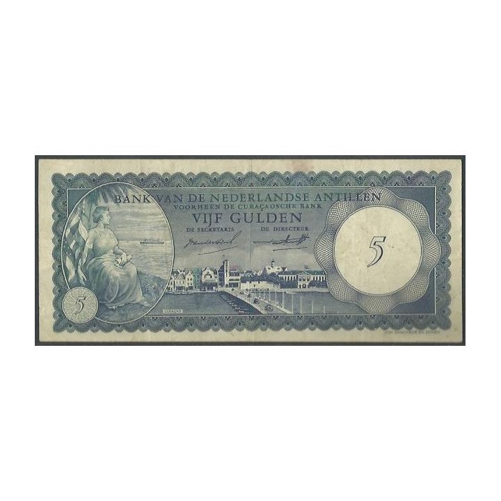 Antillas Holandesas 5 Gulden 2 Ene 1962 P1a