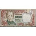 Billete de 500 Pesos 12 Oct 1985 BGW396