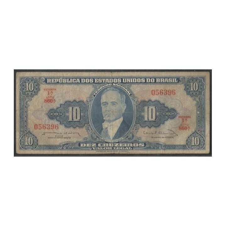 Brasil 10 Cruzeiros ND1963 P167b