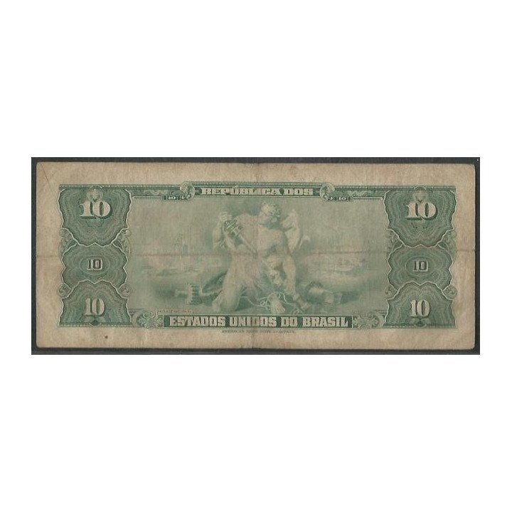 Brasil 10 Cruzeiros ND1963 P167b reverso