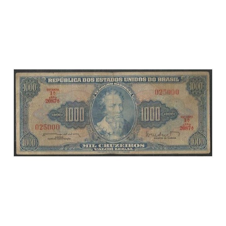 Brasil 1.000 Cruzeiros ND1962 P173b