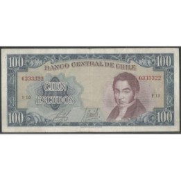 Chile 100 Escudos ND1962-75 F P141