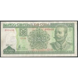 Cuba 5 Pesos 2007 P116j