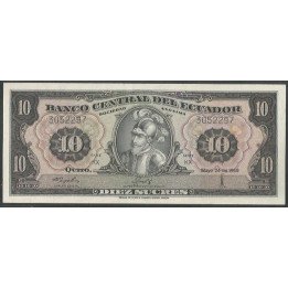 Ecuador 10 Sucres 24 May 1968 KX P114a