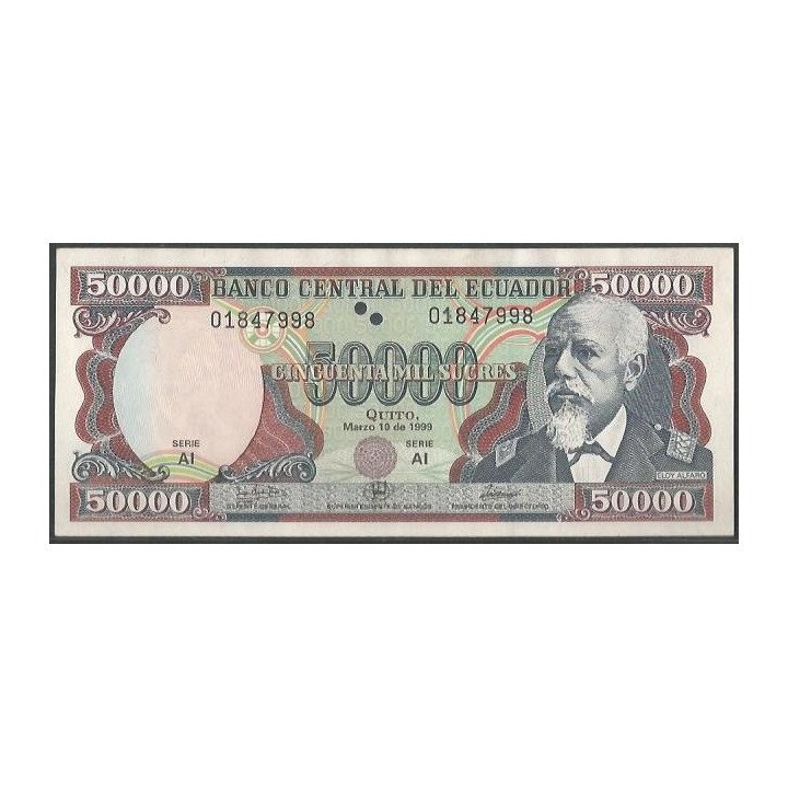 Ecuador 50.000 Sucres 10 Mar 1999 AI P130c