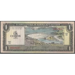 El Salvador 1 Colon 19 Jun 1980 P125b