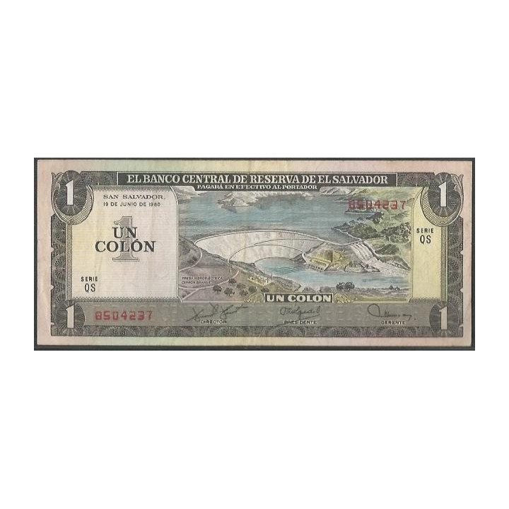 El Salvador 1 Colon 19 Jun 1980 P125b