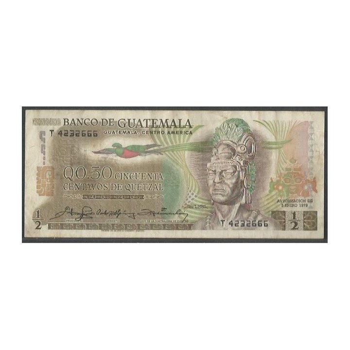 Guatemala 50 Centavos 3 Ene 1979 P58c