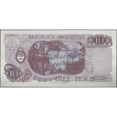 Argentina, 10 Pesos ND1973-6 Serie D P295