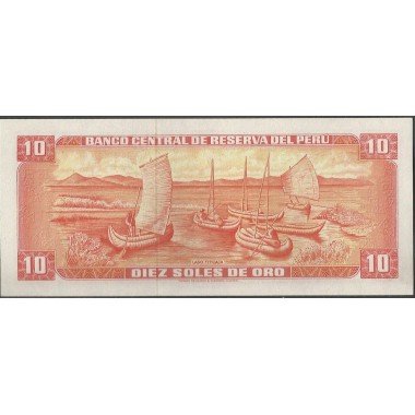 Peru, 10 Soles 24 May 1973 P100c