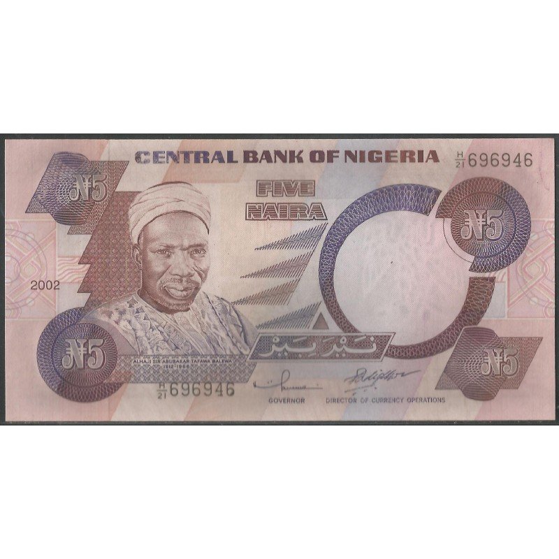 Nigeria, 5 Naira 2002 Firma 11 P24g