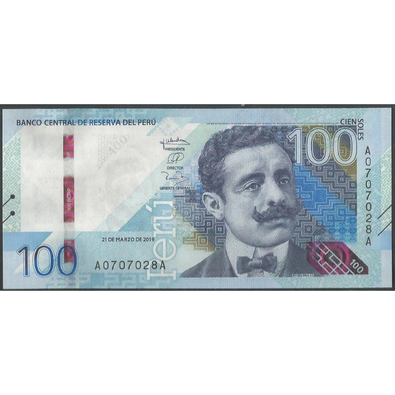 Peru, 100 Soles 21 Mar 2019 P199a