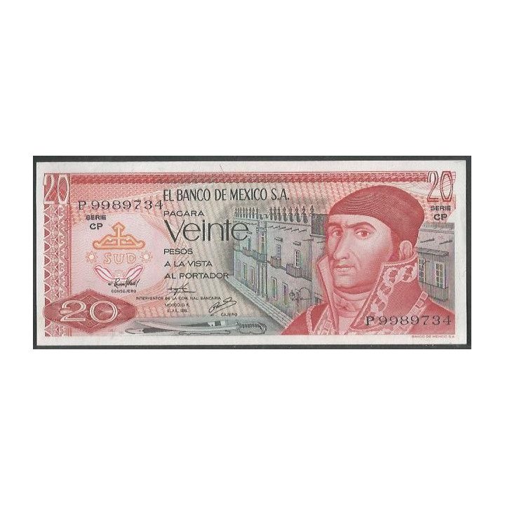 Mexico 20 Pesos 8 Jul 1976 Serie CP P64c
