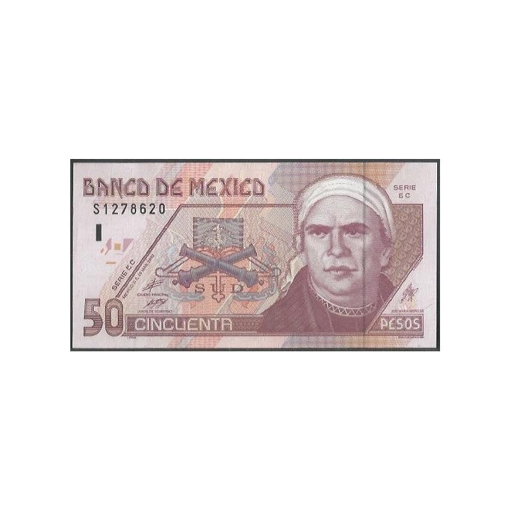 Mexico 50 Pesos 26 Mar 2002 Serie EC P117b
