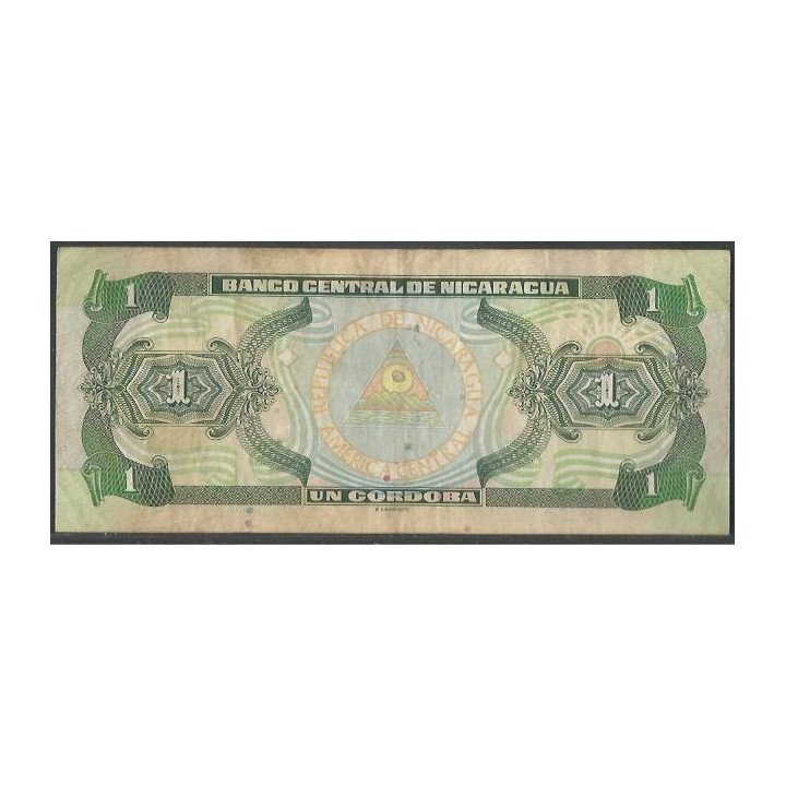 Nicaragua 1 Cordoba 1995 B P179 reverso