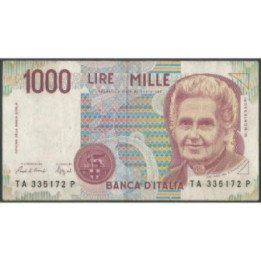 Italia 1.000 Liras D1990 P114a