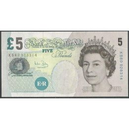 Inglaterra 5 Pounds 2002 (04) P391c