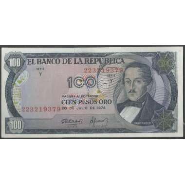 Billete de 100 Pesos 20 Jul 1974 BGW305
