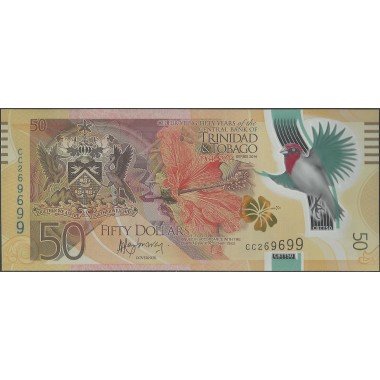Trinidad y Tobago, 50 Dollars 2014 P54