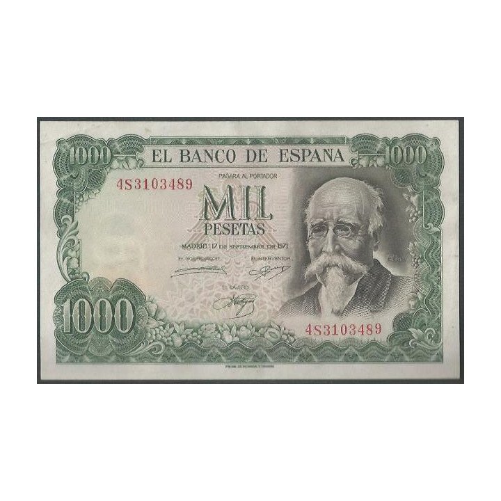 España 1.000 Pesetas 17 Sep 1971 P154