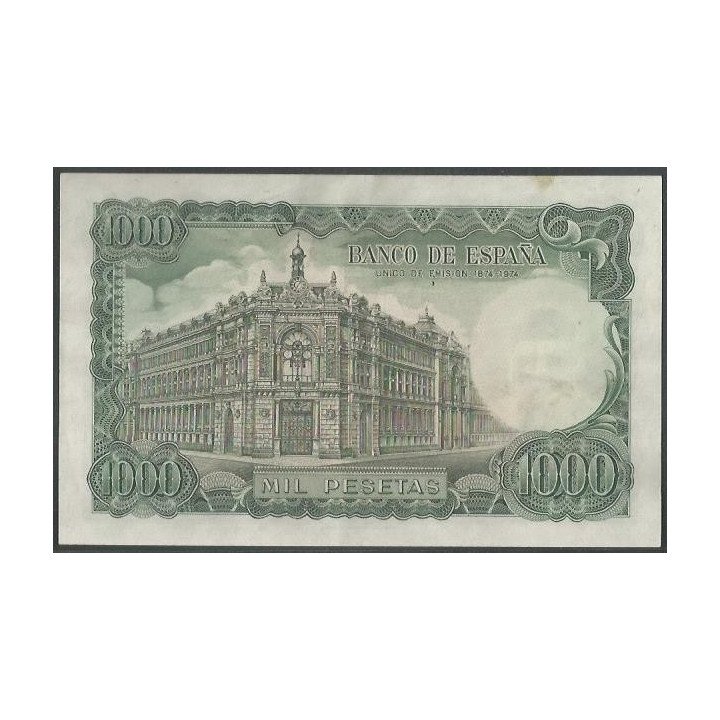 España 1.000 Pesetas 17 Sep 1971 P154 reverso