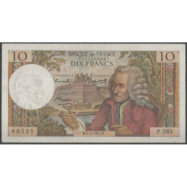 Francia 10 Francs 5 Ene 1967 P147b