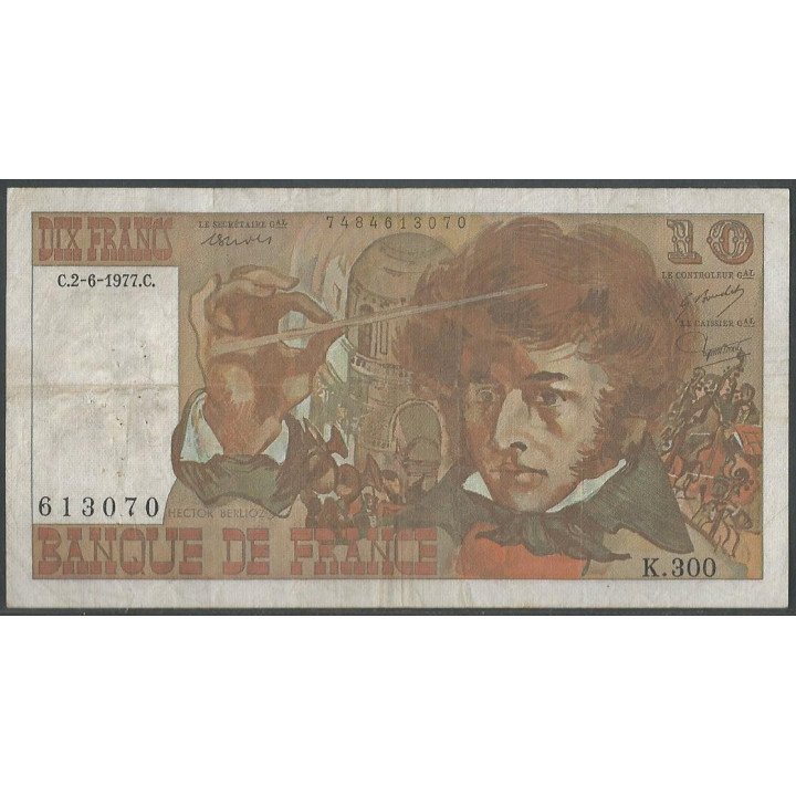 Francia 10 Francs 2 Jun 1977 P150c
