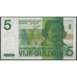 Holanda 5 Gulden 28 Mar 1973 P95