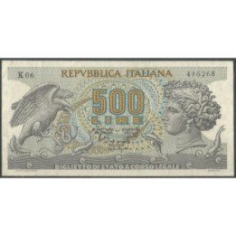 Italia 500 Liras 20 Jun 1966 P93a