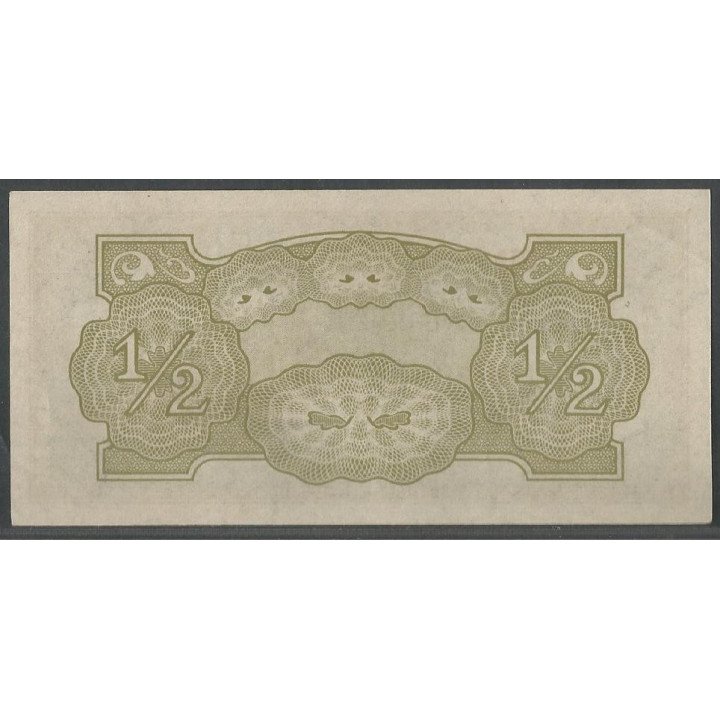 Burma - Ocupacion Japon WWII 1/2 Rupia ND1942 BD P13b reverso