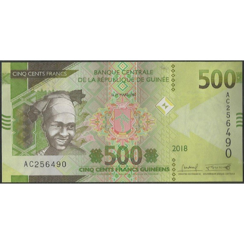Guinea 500 Francs 2018 P52