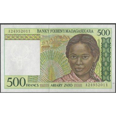 Madagascar, 500 Francs ND1994 P75a