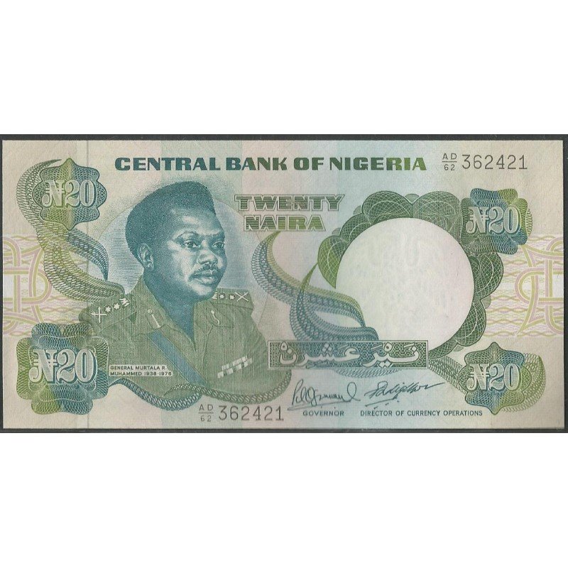 Nigeria,  20 Naira ND1984-2000 Firma 10 P26f