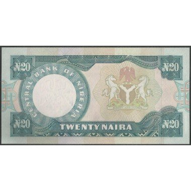 Nigeria,  20 Naira ND1984-2000 Firma 10 P26f