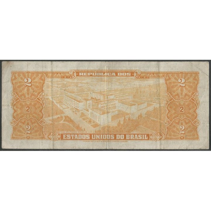 Brasil 2 Cruzeiros ND1956-8 Firma 5 P157Ab reverso