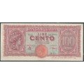 Italia, 100 Liras 12 Dic 1944 P75a