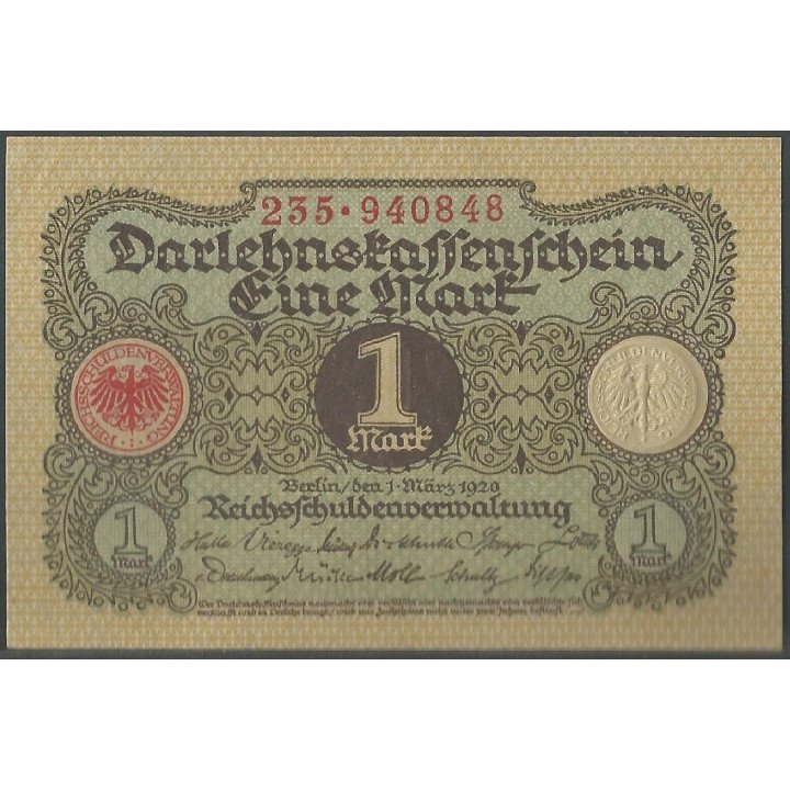 Alemania 1 Mark 1 Mar 1920 P58