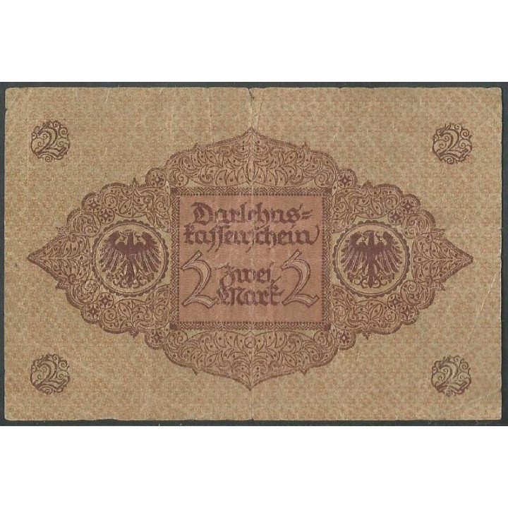 Alemania 2 Mark 1 Mar 1920 P59 reverso